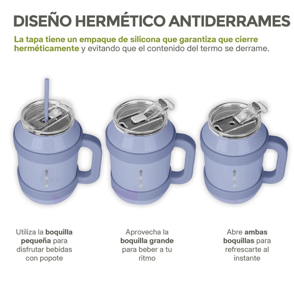 Termo de Acero Inoxidable de Doble Pared Vaso Térmico Extra Grande 1.5L - Redlemon