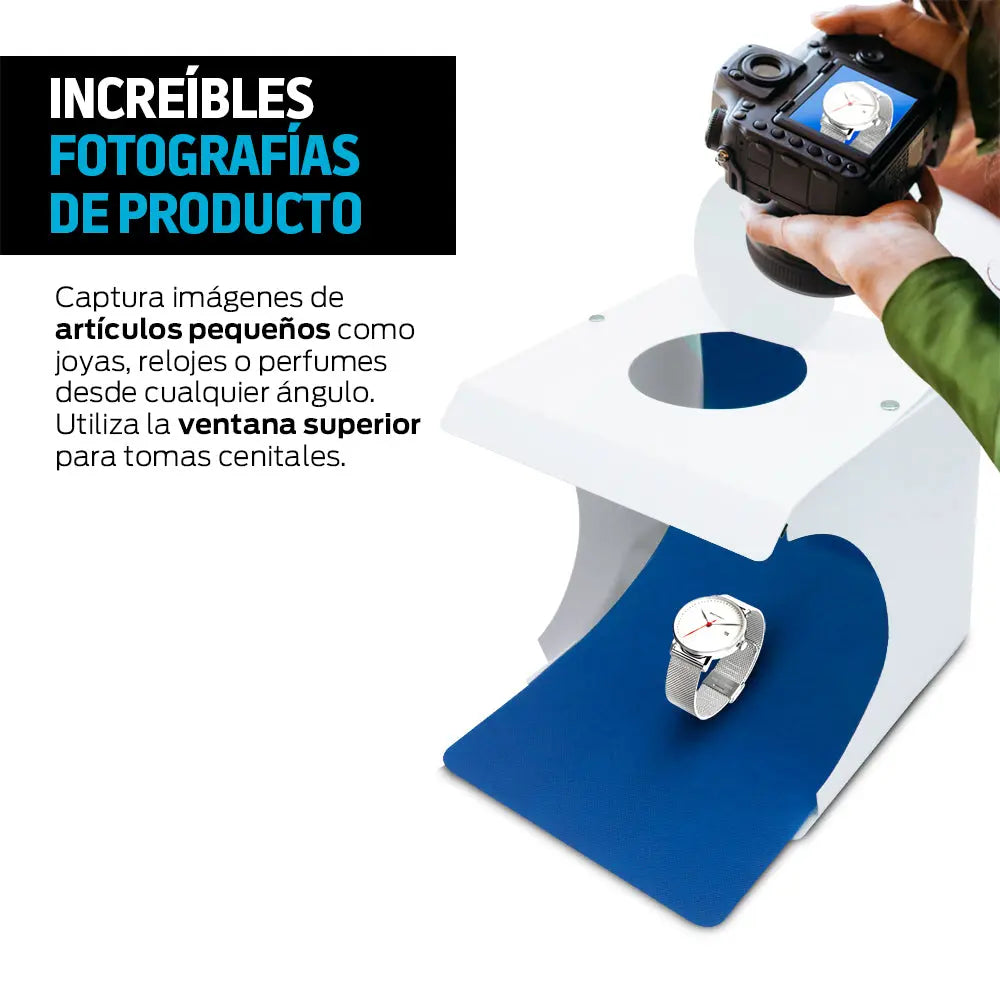 Caja de Luz para Fotografía Semi Profesional (24x23x22cm) Redlemon Technology México