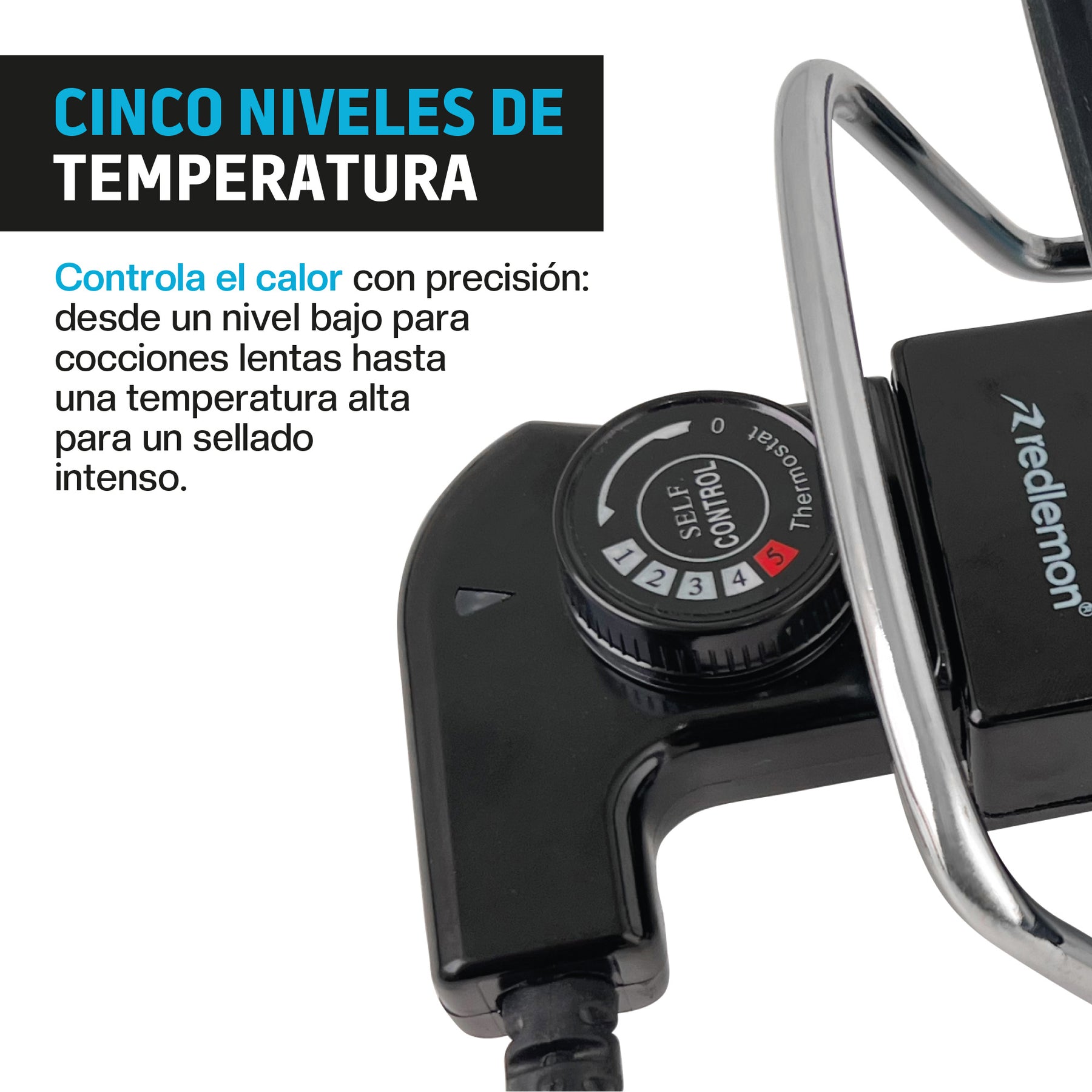 Plancha Eléctrica Antiadherente de 46 x 23 cm con Termostato — características destacadas