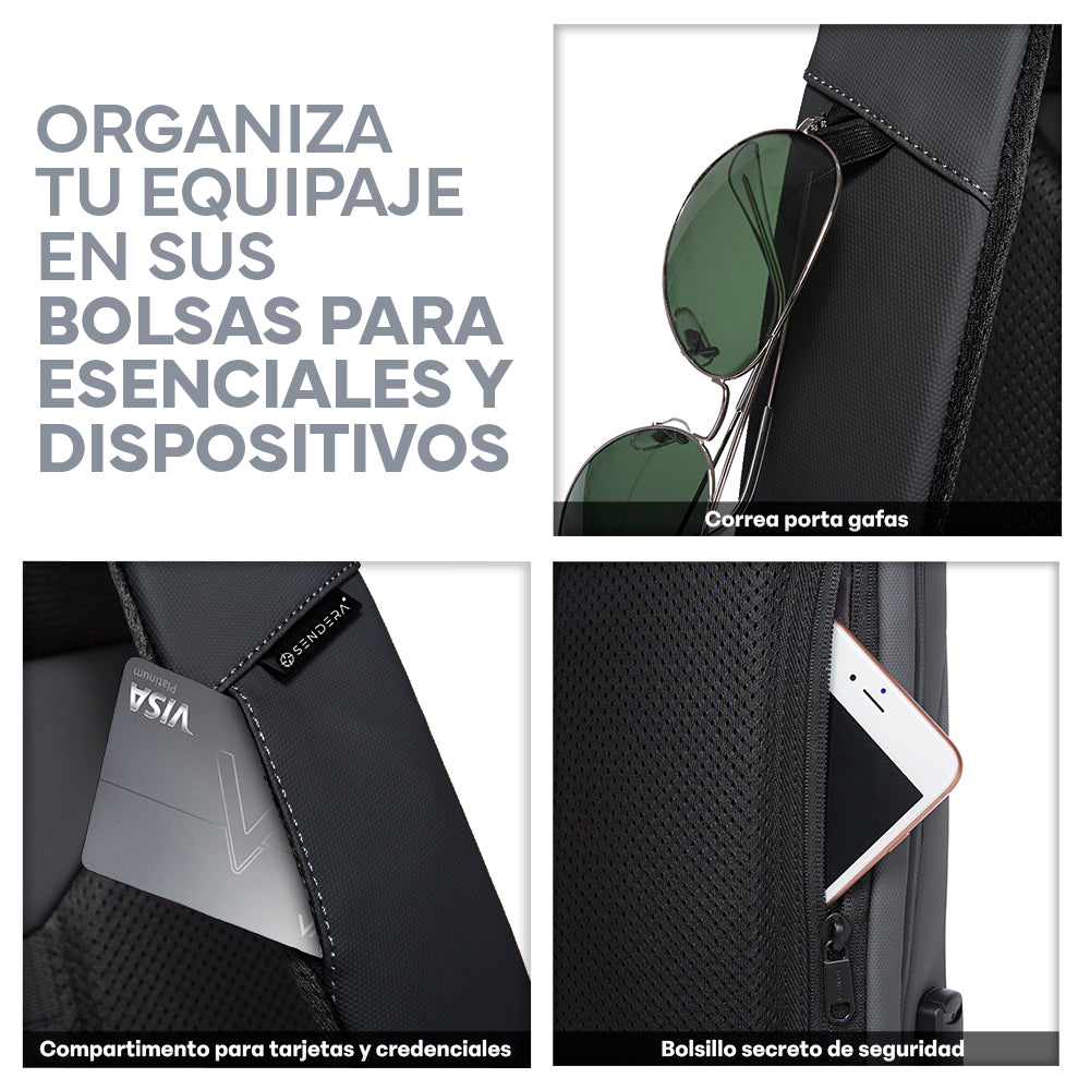 Mochila de 21 L para Laptop de 16.5 Pulgadas con Candado — características destacadas