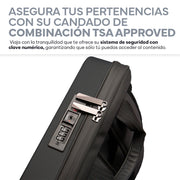 Mochila Rígida de 17 L para Laptop de 15.6 Pulgadas con Candado — características destacadas