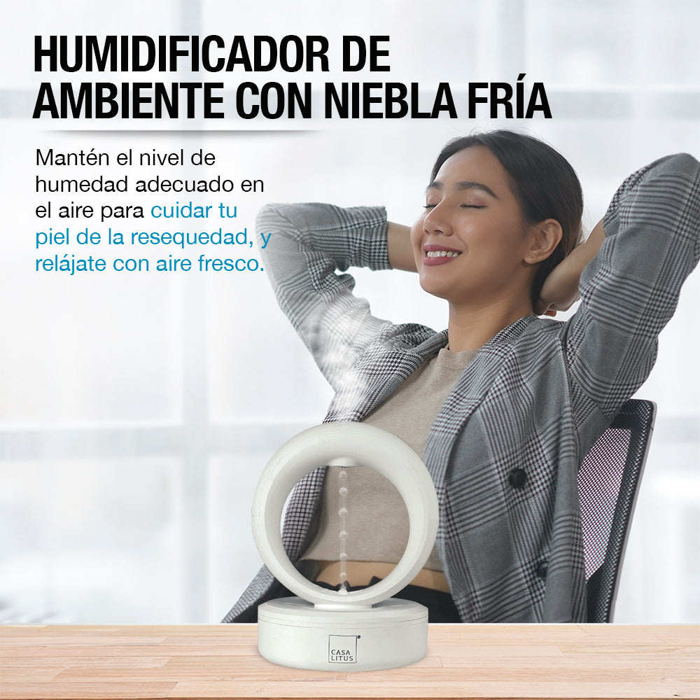 Difusor de Aceites Esenciales y Humidificador con Goteo Antigravedad Decorativo
