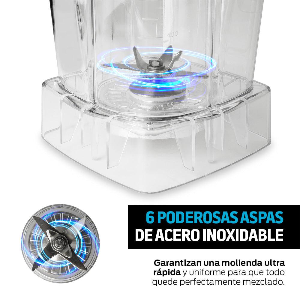Licuadora Profesional de 1000 W, 9 Velocidades y 8 Funciones Automáticas 2 Litros - Redlemon