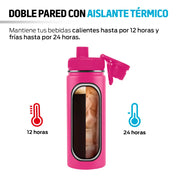 Termo de Acero Inoxidable Térmico hasta 24 Hrs 532 Ml Redlemon Technology México