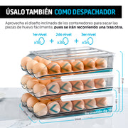 Organizador de 54 Huevos para Alacena, Refrigerador y Cocina