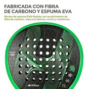 Pala de Pádel Premium con Funda, Pelotas y Grip, Raqueta para todos los Niveles