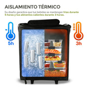 Hielera Térmica Aislada con Ruedas para 40 Latas (25 Litros)