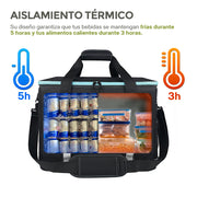 Hielera Térmica Aislada para 45 Latas (30 Litros) con Correa para Transportar