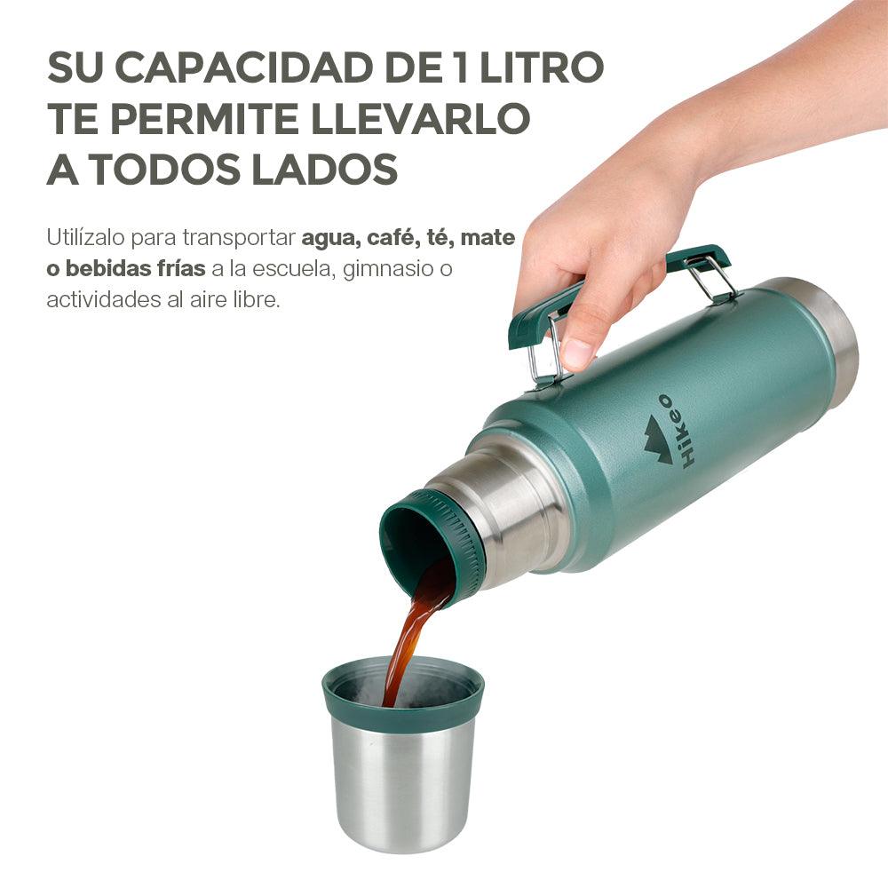 Termo para Café y Agua de Acero Inoxidable Doble Pared 1 Litro - Redlemon