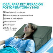 Almohada Ortopédica de Cuña Antirreflujo para Espalda, Cuello, Embarazo