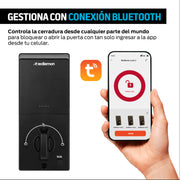 Cerradura inteligente 3 en 1 con app, código y llave — características destacadas