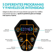 Masajeador Eléctrico de Pies con Calor y Compresión de Aire — detalle de diseño