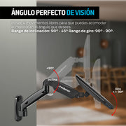 Soporte de Pared Articulado para Monitor de 17 a 32 Pulgadas — detalle de diseño