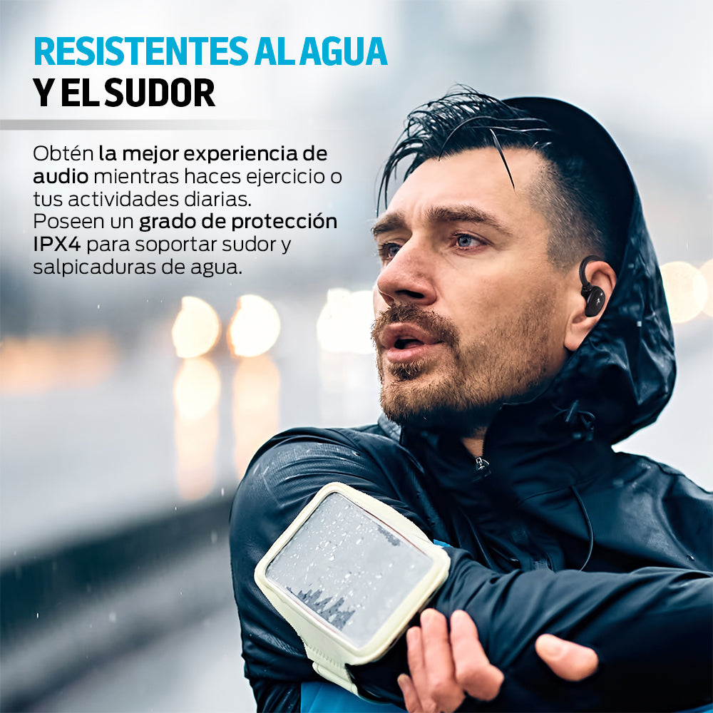 Audífonos Inalámbricos Air-Sport 2 Bluetooth 5.1 Contra Agua IPX4 Redlemon Technology México