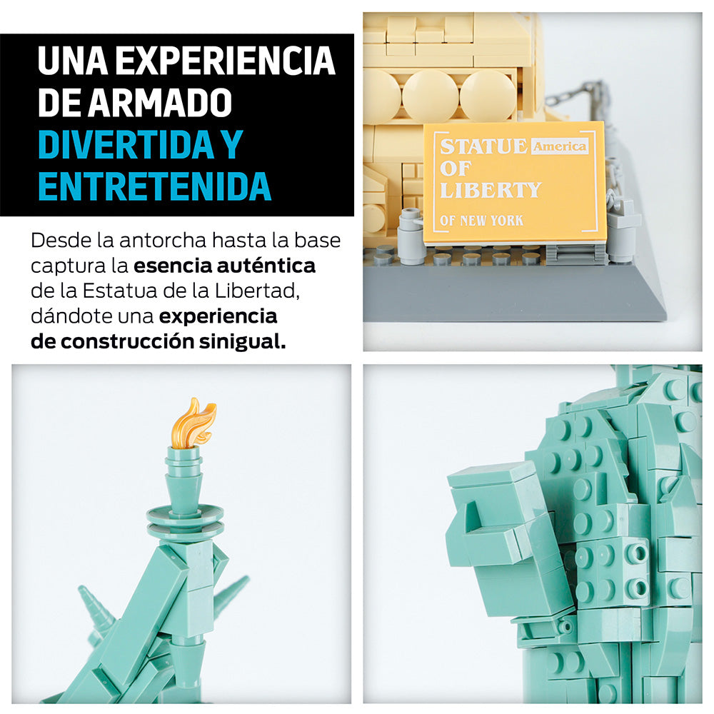 Bloques de Construcción Compatibles con Lego 1,577 Piezas Estatua de la Libertad