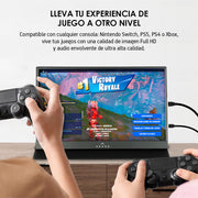 Monitor Portátil Full HD 15.6” para Laptop Celular y Consolas