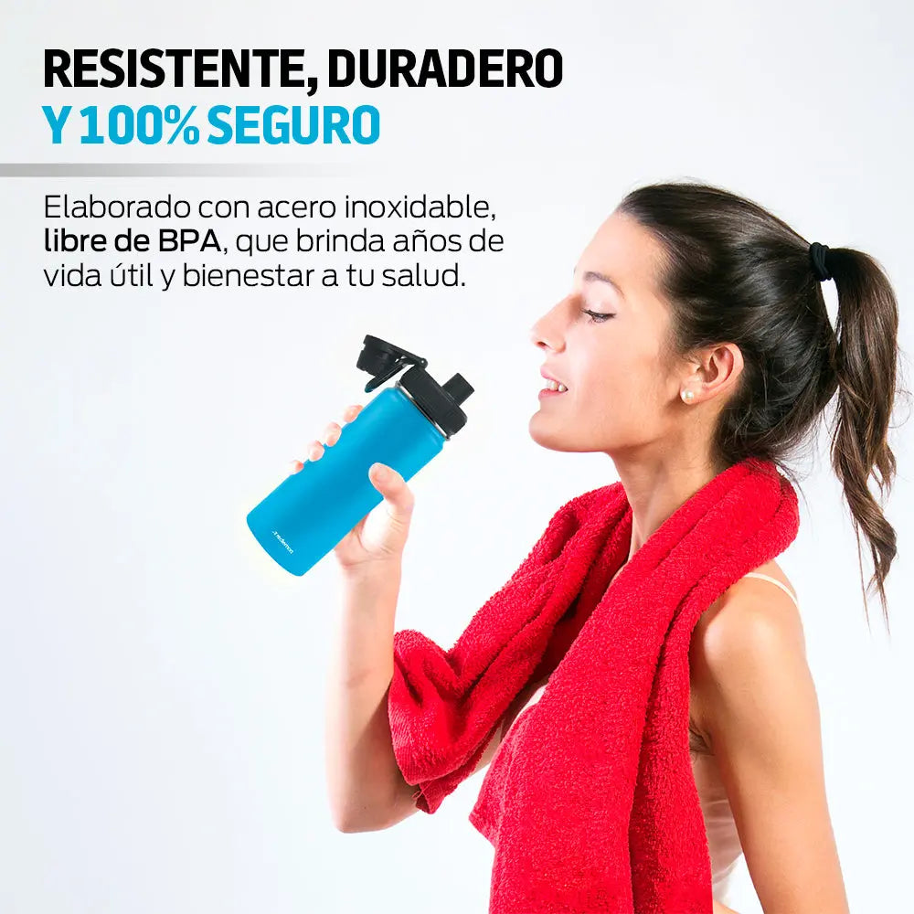 Termo de Acero Inoxidable Térmico hasta 24 Hrs 532 Ml Redlemon Technology México