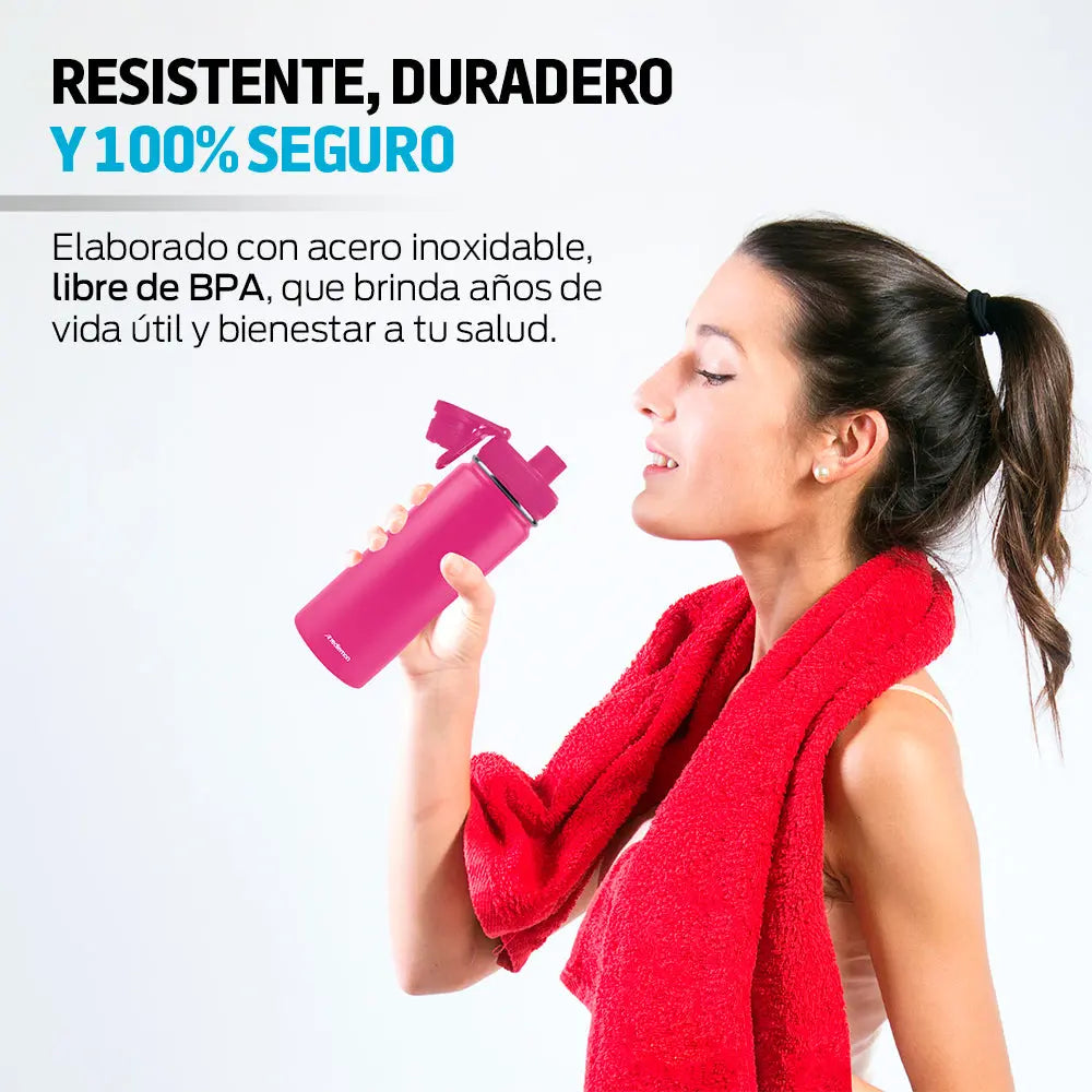 Termo de Acero Inoxidable Térmico hasta 24 Hrs 532 Ml Redlemon Technology México