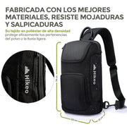 Mochila Crossbody para Tablet de 9.7 Pulgadas Resistente al Agua — detalle de diseño