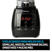 Licuadora Profesional de 1000 W, 9 Velocidades y 8 Funciones Automáticas 2 Litros - Redlemon