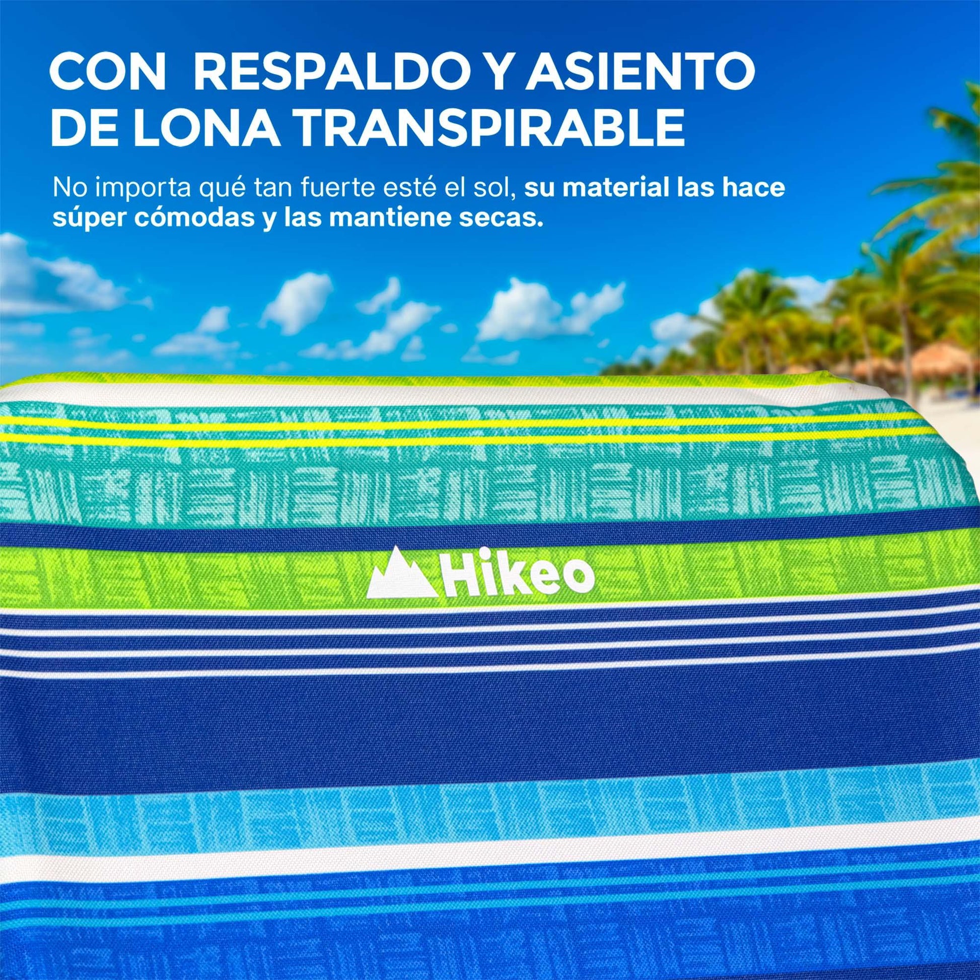 Silla Plegable Para Playa Portátil con Reposabrazos (2 Piezas) - Redlemon