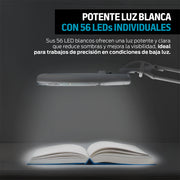 Lupa con Luz LED 5x para Escritorio con Brazo Articulado
