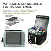 Hielera Térmica Aislada para 45 Latas (30 Litros) con Correa para Transportar