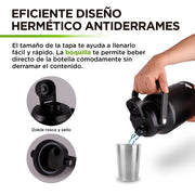 Termo de Acero Inoxidable Doble Pared de Aislamiento Térmico Hikeo Redlemon Technology México