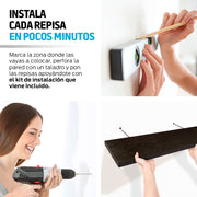 Repisas Flotantes de Madera 6 Piezas de 30x15 cm Redlemon Technology México
