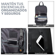 Mochila Crossbody con Candado TSA y Puerto USB Redlemon — detalle de diseño