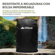 Mochila Expandible de 40 L para Laptop de 18 Pulgadas — detalle de diseño