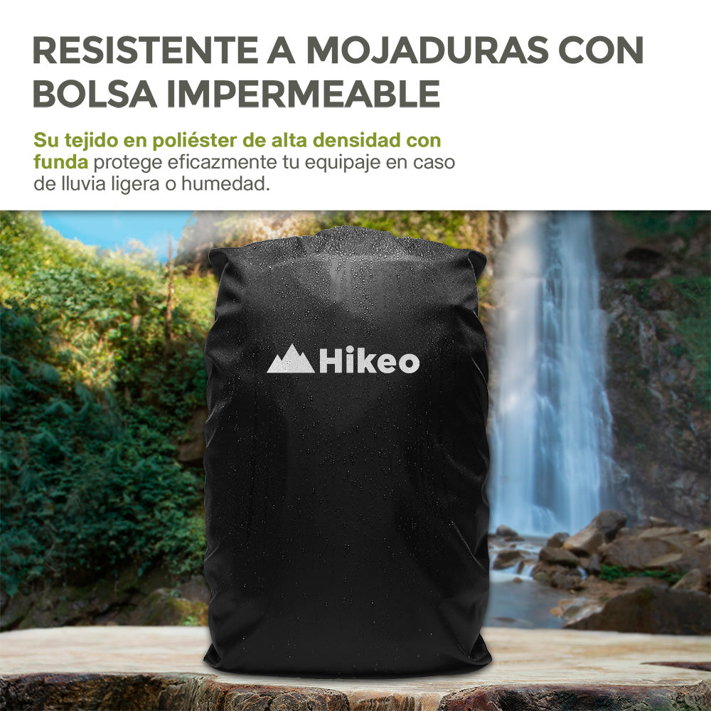 Mochila Expandible de 40 L para Laptop de 18 Pulgadas — detalle de diseño