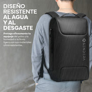 Mochila para Laptop de 17.5 Pulgadas, 25 L con Candado USB — detalle de diseño