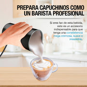 Espumador de Leche Eléctrico de 350 ml con 5 Funciones — detalle de diseño