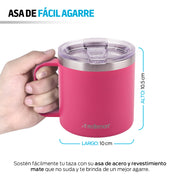 Taza Térmica de Acero Inox. con Tapa Hermética (400 ml) Redlemon Technology México