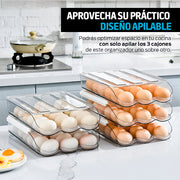 Organizador de 54 Huevos para Alacena, Refrigerador y Cocina