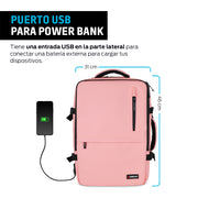 Mochila para Laptop Antirrobo Extra Grande con Puerto USB Redlemon Technology México