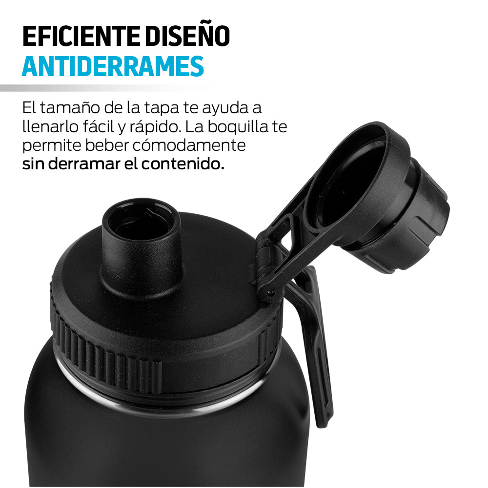 Termo de Acero Inoxidable de 940 ml con Doble Pared — funciones y uso