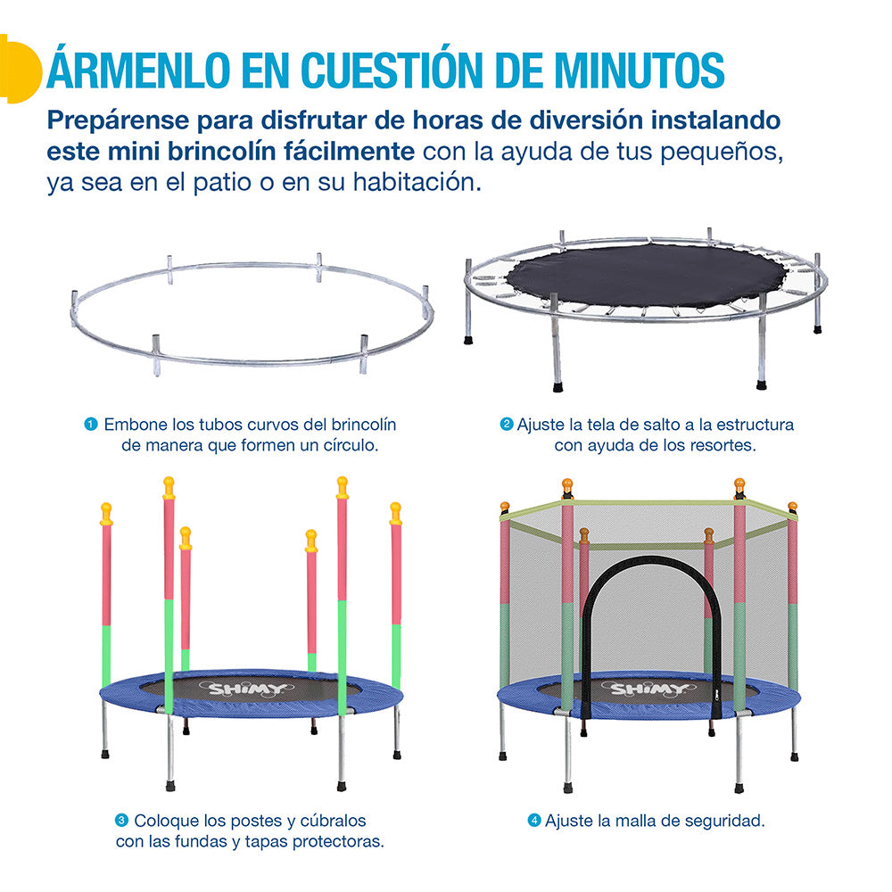 Pasos de armado del brincolín infantil Shimy