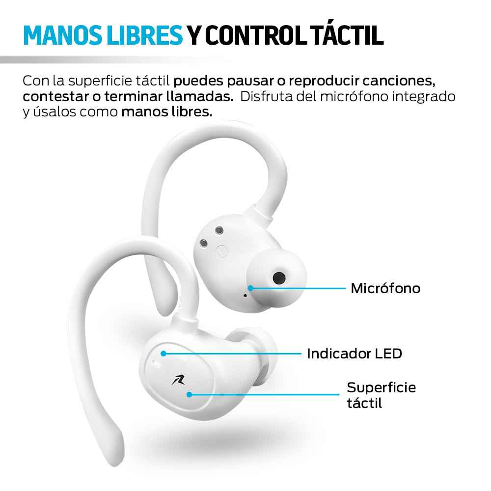Audífonos Inalámbricos Air-Sport 2 Bluetooth 5.1 Contra Agua IPX4 Redlemon Technology México