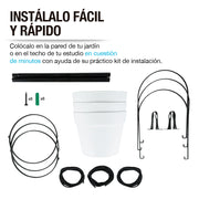 Macetas Colgantes Decorativas con Soporte Metálico para Colgar