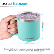 Taza Térmica de Acero Inox. con Tapa Hermética (400 ml) Redlemon Technology México