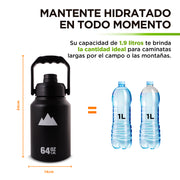 Termo de Acero Inoxidable Doble Pared de Aislamiento Térmico Hikeo Redlemon Technology México