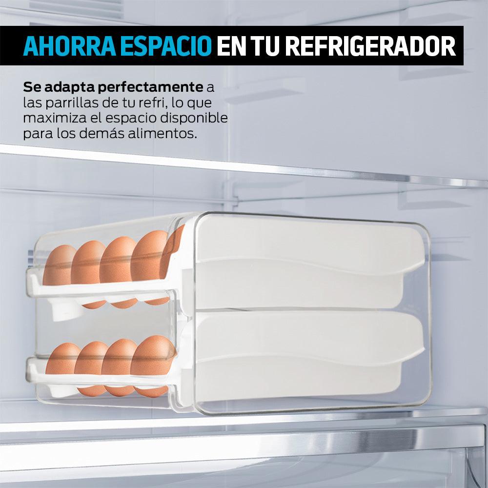 Organizador de 40 Huevos para Refrigerador y Cocina de Acrílico - Redlemon
