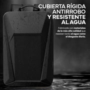 Mochila Rígida de 17 L para Laptop de 15.6 Pulgadas con Candado — funciones y uso