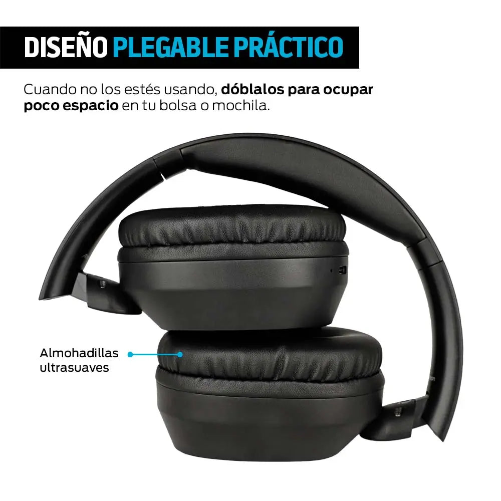 Audífonos Inalámbricos de Diadema BT5.3 Ultra HD 50 Horas de Batería Redlemon Technology México