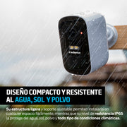 Cámara de Seguridad Exterior Batería Recargable Solar, Visión Nocturna y más