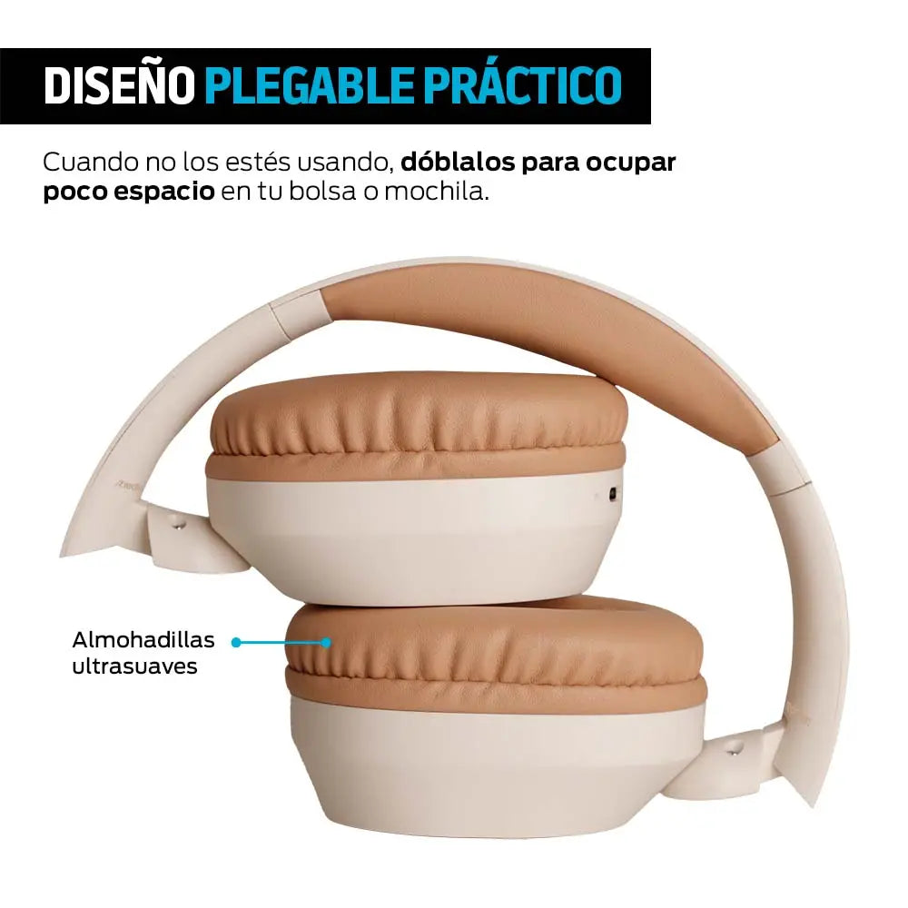 Audífonos Inalámbricos de Diadema BT5.3 Ultra HD 50 Horas de Batería Redlemon Technology México