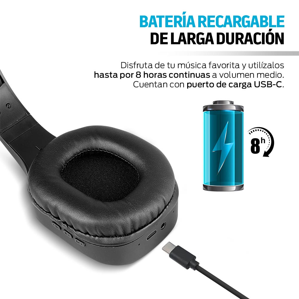 Audífonos Bluetooth Inalámbricos HD de Diadema Redlemon Technology México