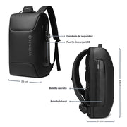 Mochila para Laptop de 17.5 Pulgadas, 25 L con Candado USB — funciones y uso